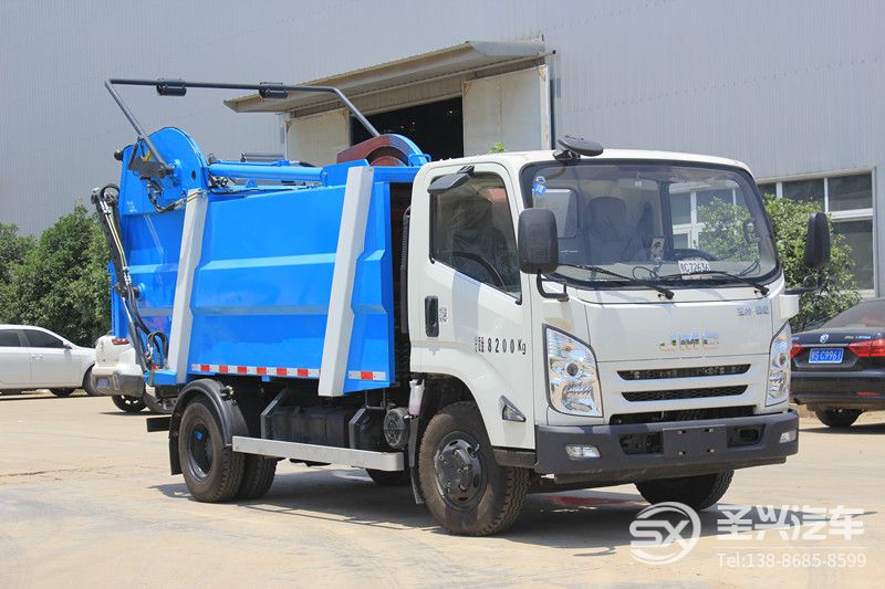 江鈴凱銳后裝無泄漏壓縮垃圾車 