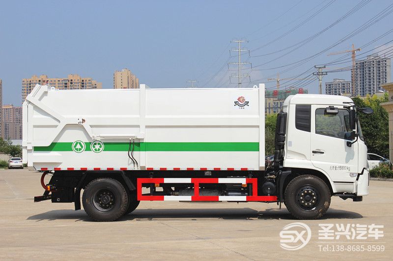 東風天錦對接式壓縮垃圾轉運車