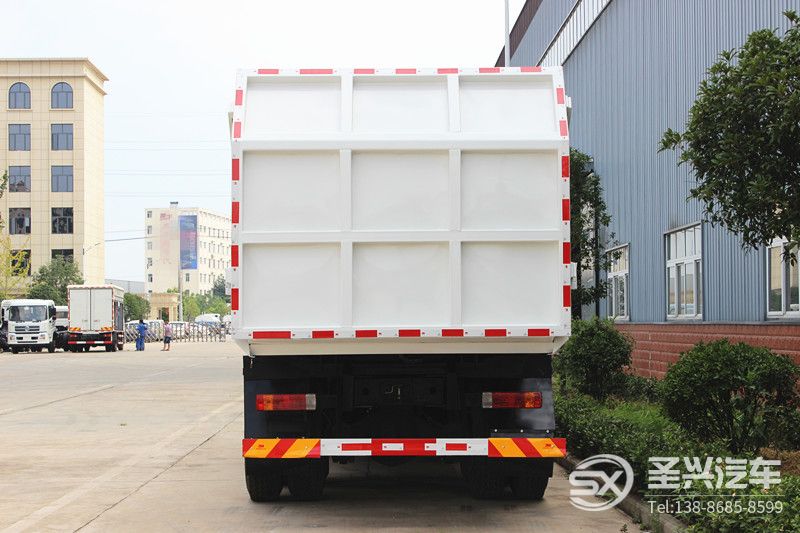解放J6后雙橋對接式壓縮垃圾轉運車
