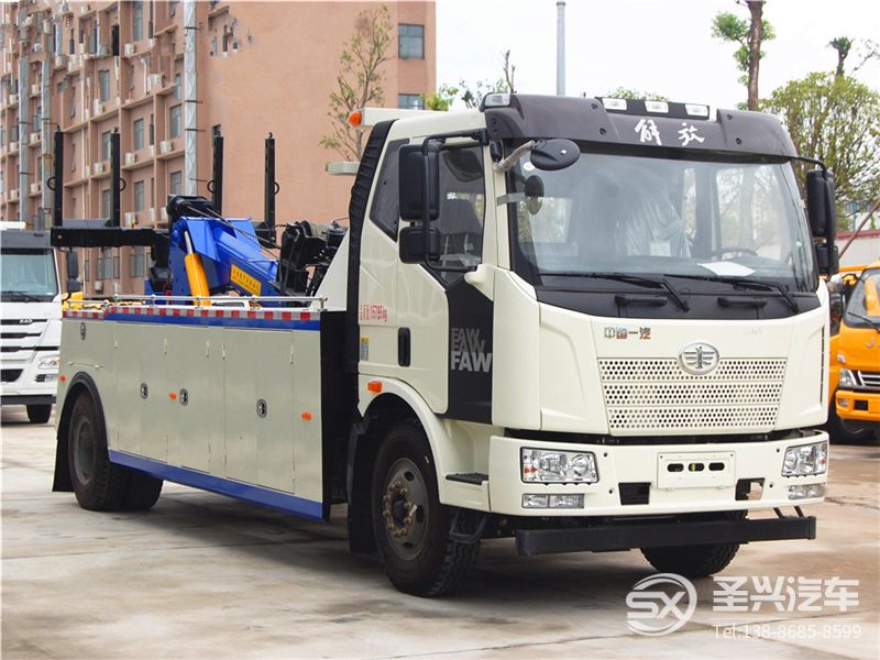 解放單橋拖吊聯體救援車