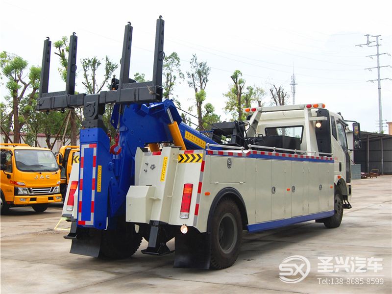 解放單橋拖吊聯體救援車
