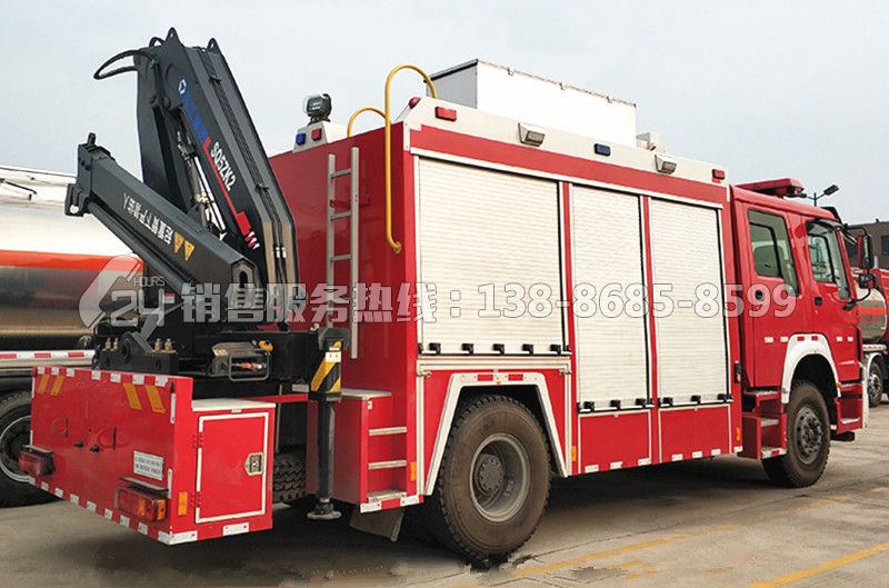重汽豪沃搶險救援車火場應急救援車