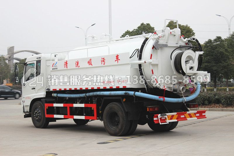 東風天錦清洗吸污車12.5方