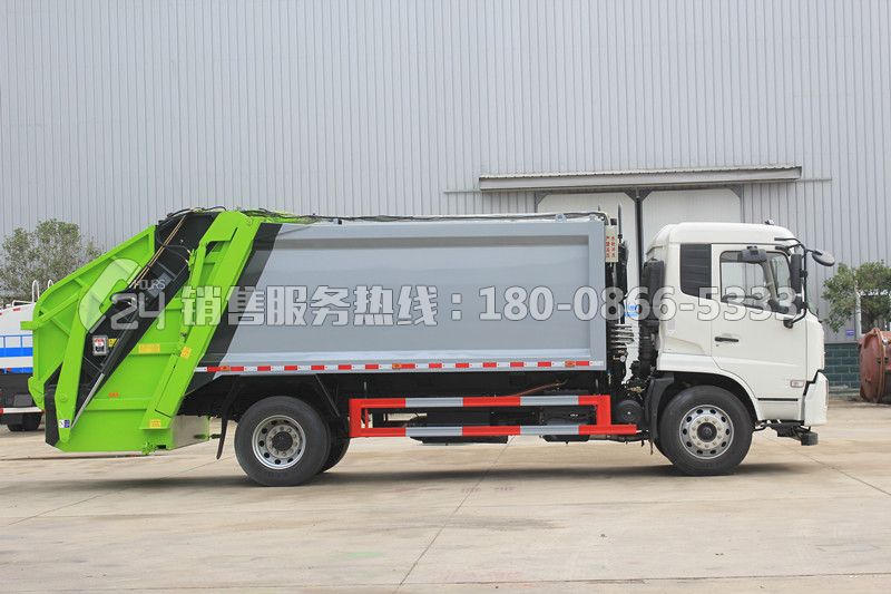 東風天錦12方后裝壓縮式垃圾車
