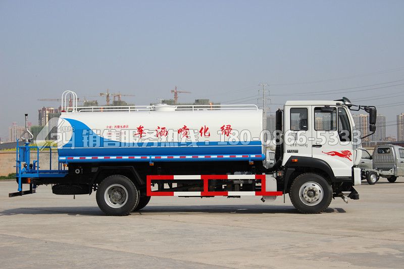 重汽斯太爾后單橋灑水車14立方