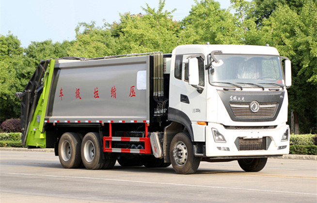 國六東風天龍18方壓縮垃圾車