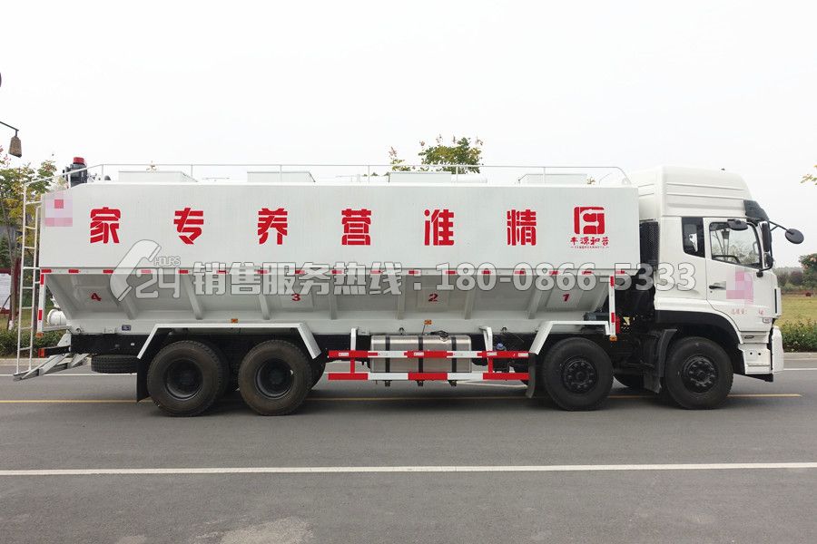 東風天龍前四后八40方飼料運輸車