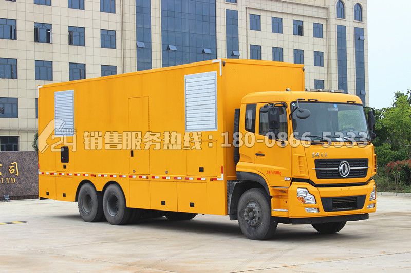 東風天龍后雙橋移動應急電源車