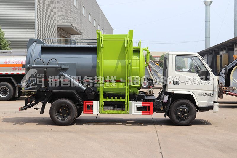 國六-江鈴順達罐式餐廚垃圾車4方