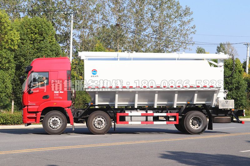 國六-徐工漢風G5前四后四飼料運輸車30方