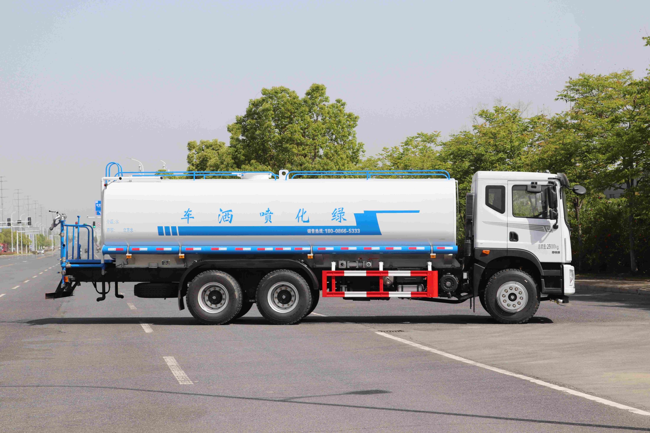 東風華神T5后雙橋灑水車22方