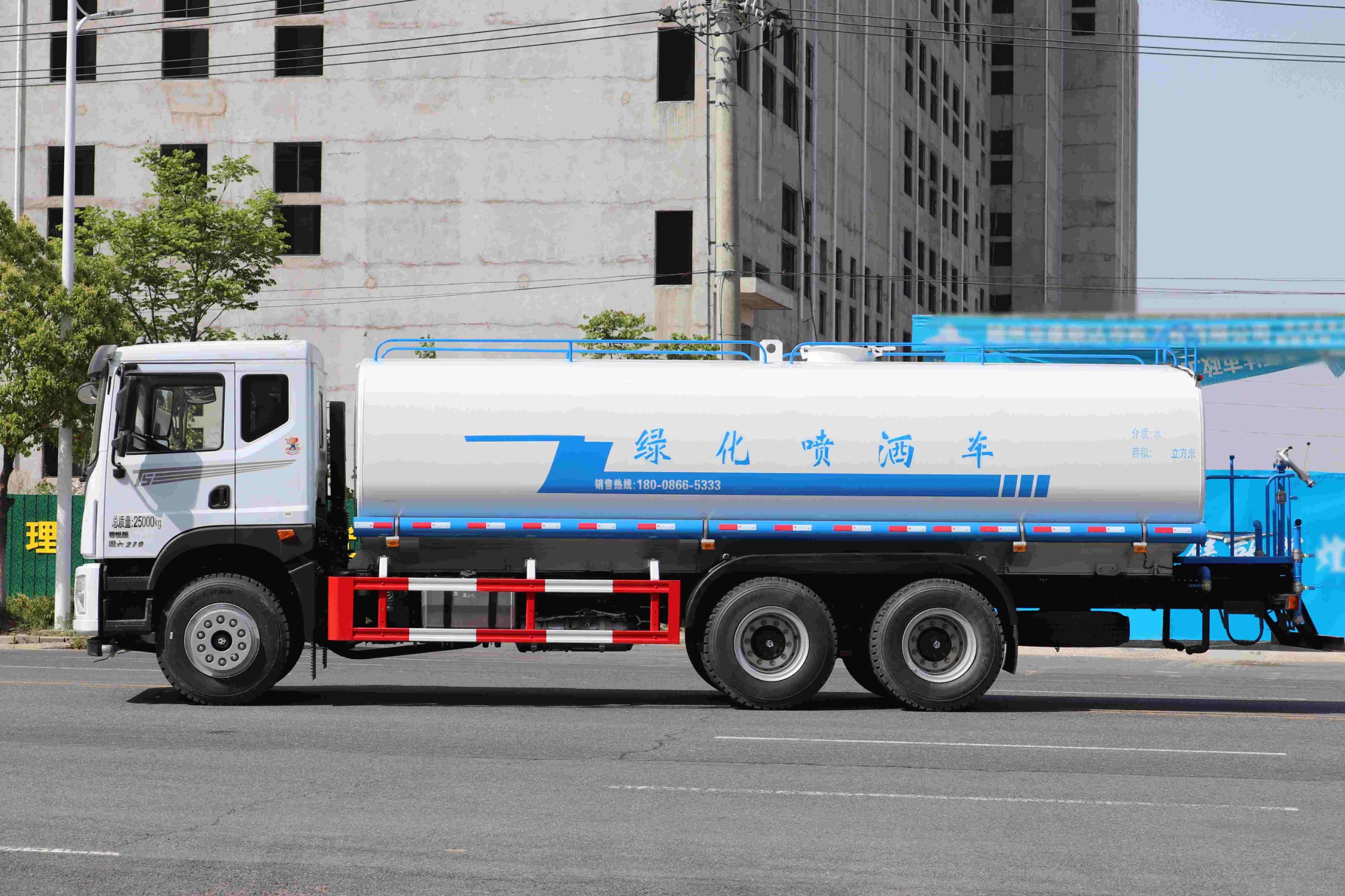 東風華神T5后雙橋灑水車22方