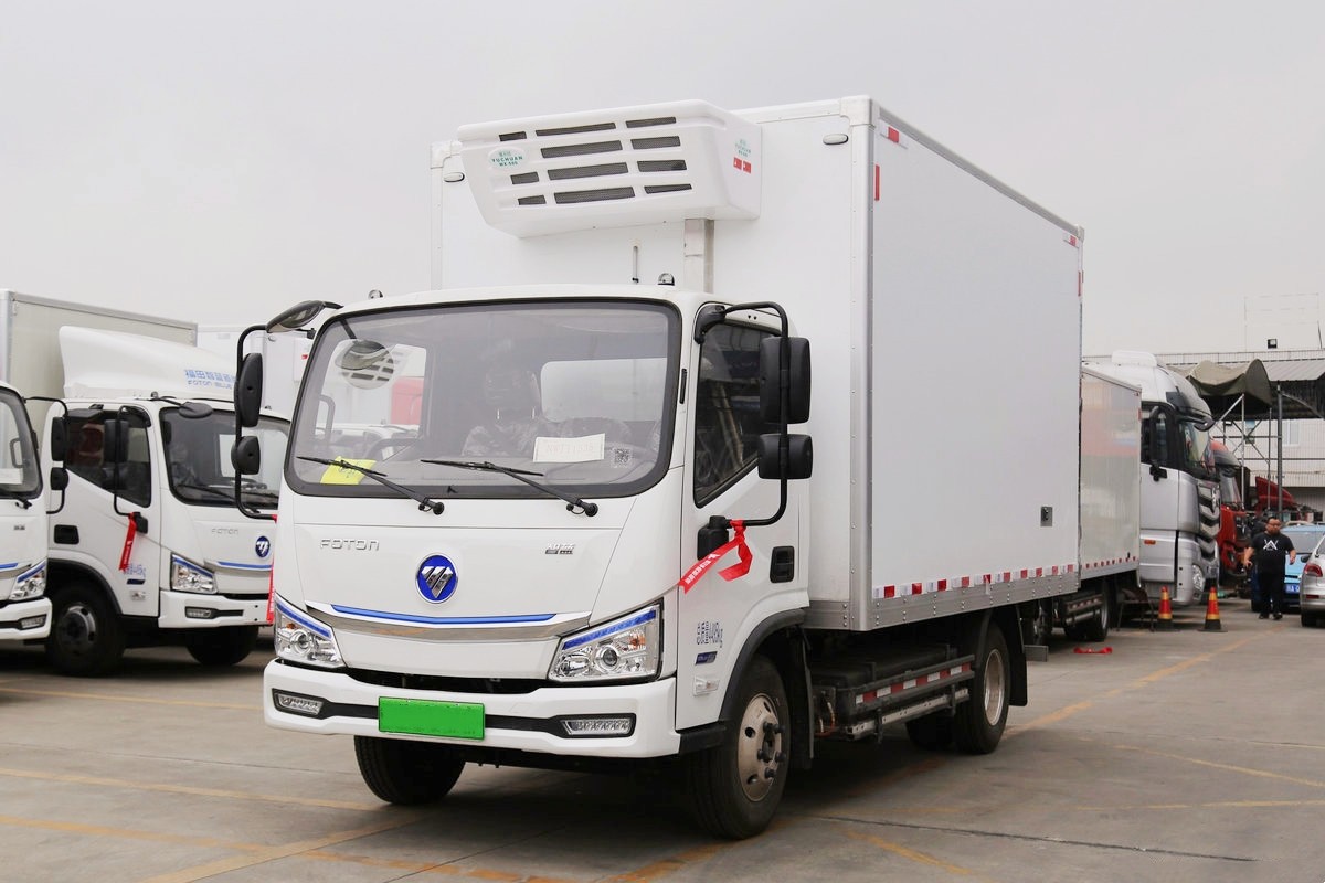 福田智藍純電動冷藏車4.1米