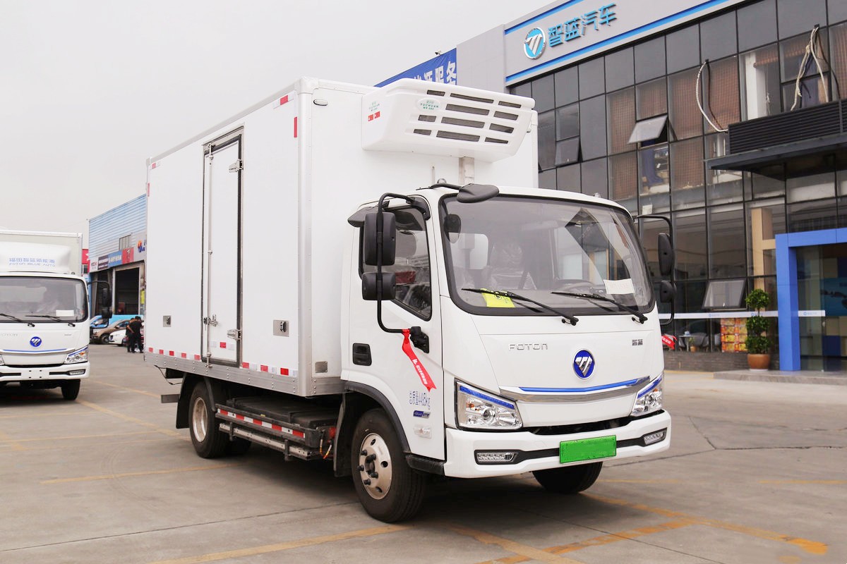 福田智藍純電動冷藏車4.1米